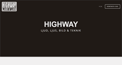 Desktop Screenshot of highway.nu